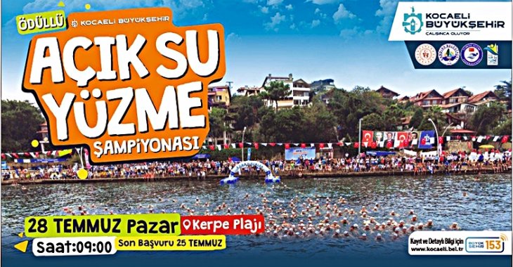 KOCAELİ BÜYÜKŞEHİR BELEDİYESİ AÇIK SU YÜZME ŞAMPİYONASI / KERPE PLAJI